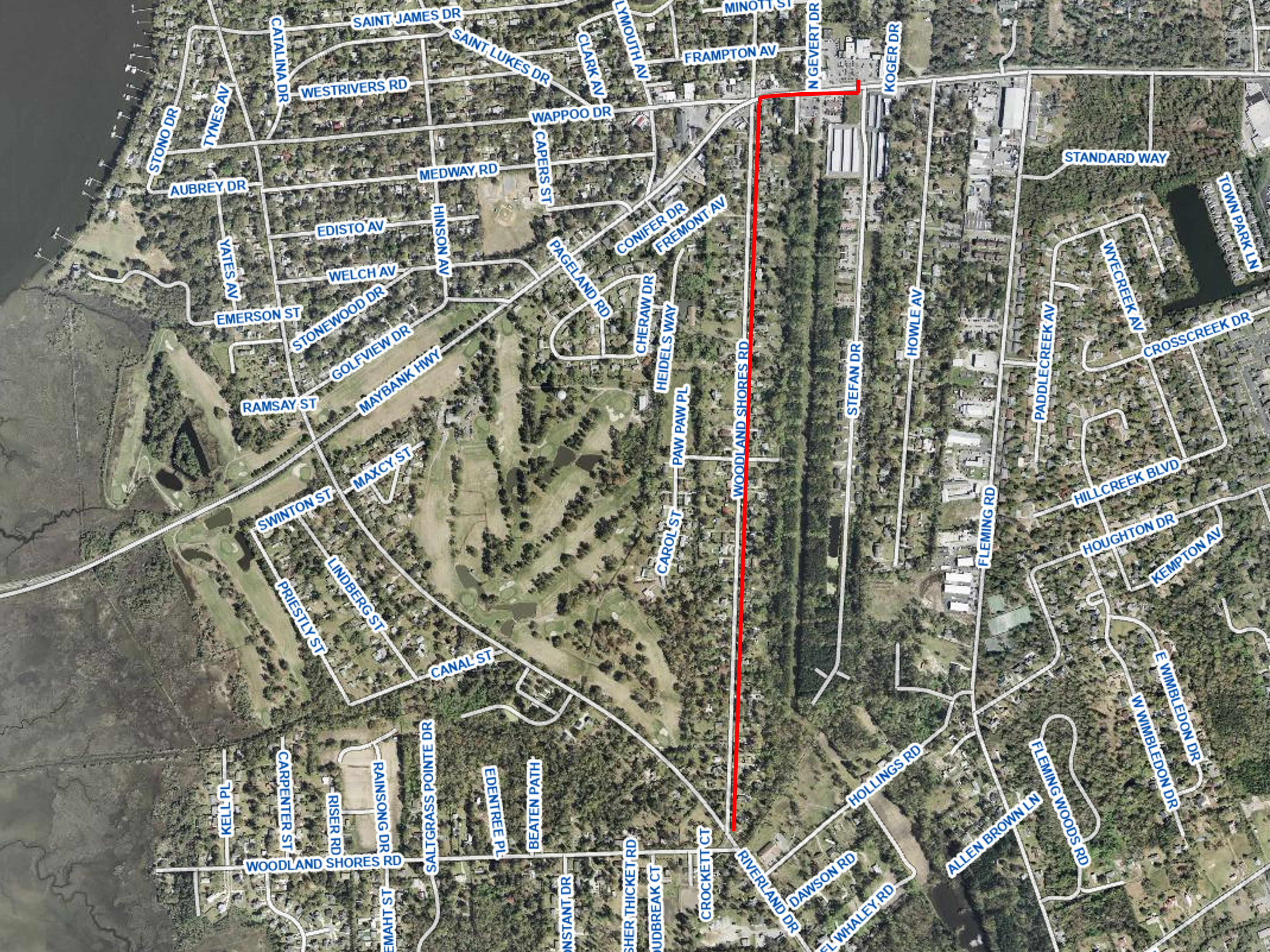 Woodland Shores Rd